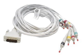 10-провідний кабель ЕКГ (Banana plug), 3.1/2.55 м
